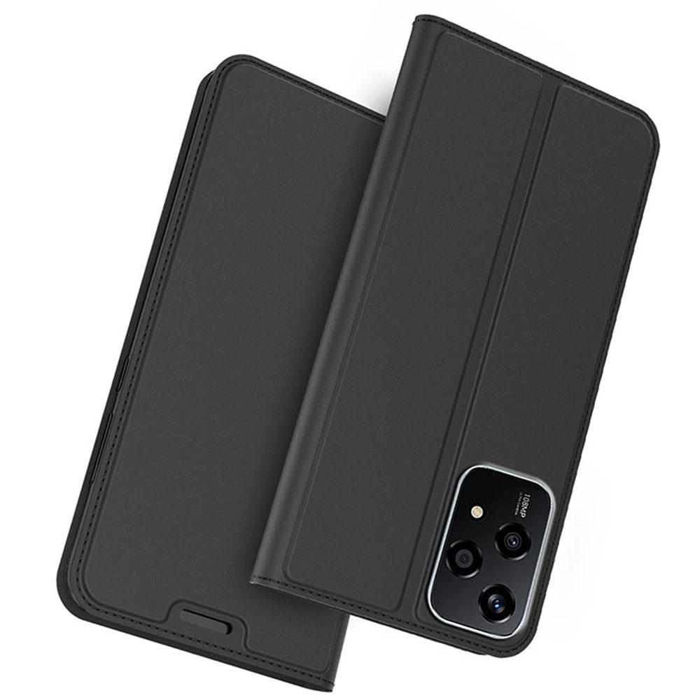 

For Honor 200 Lite Case Card Slot Magnetic Closure Leather Phone Cover Black