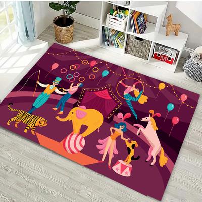 Amazing Circus Performance Large Area Carpets for Home Living Room  Children's Bedroom Sofa Doormat  Floor Rugs Anti-slip  Decor