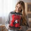24cm Size Eternal Rose Bear Flower Bouquet Long Lasting Artificial Flower Gift Creative Design Artificial Rose Rose Bear
