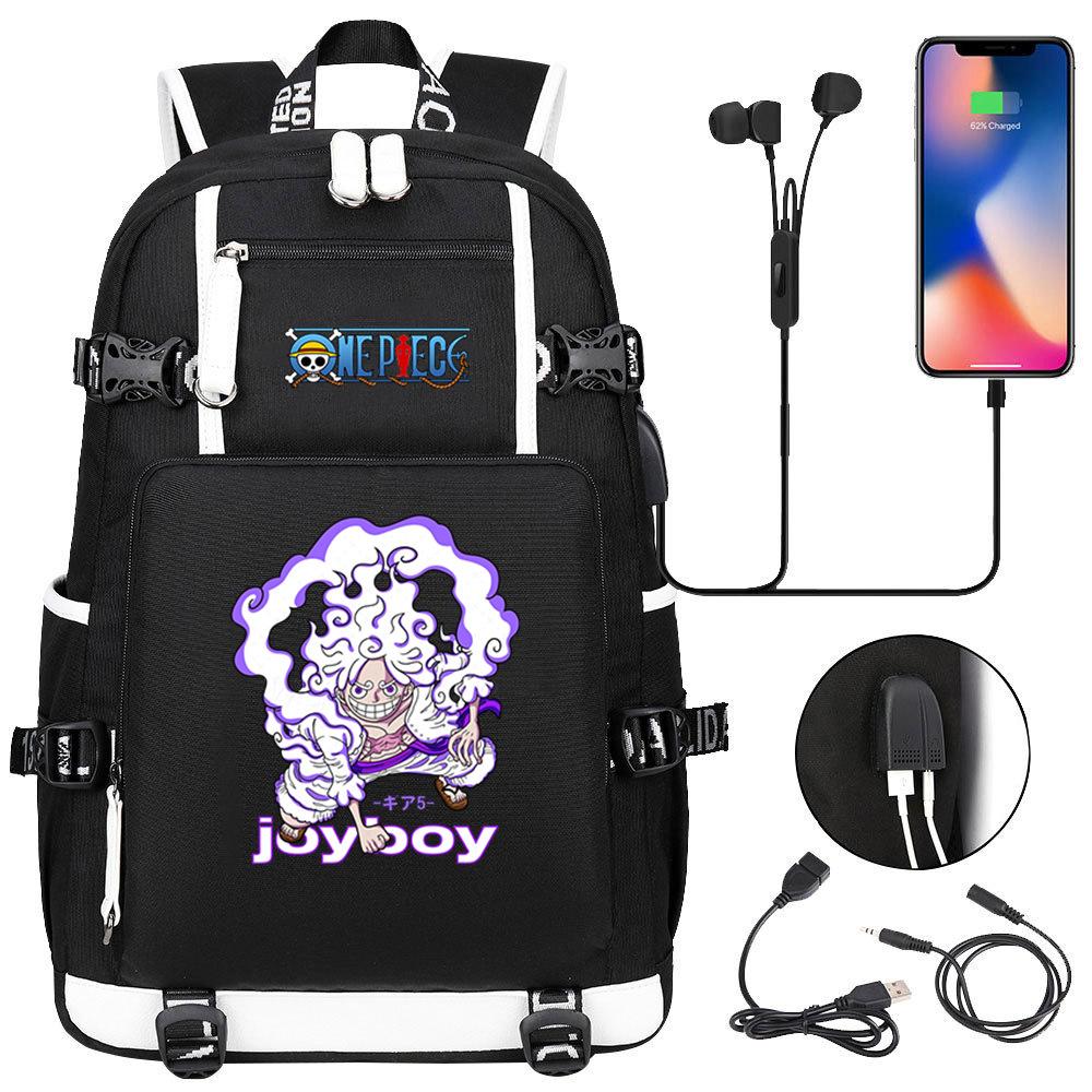 One Piece King Fashion Backpack Personalized Printing Youth Leisure Travel Cross-border Multifunctional Large Capacity Student School Bag