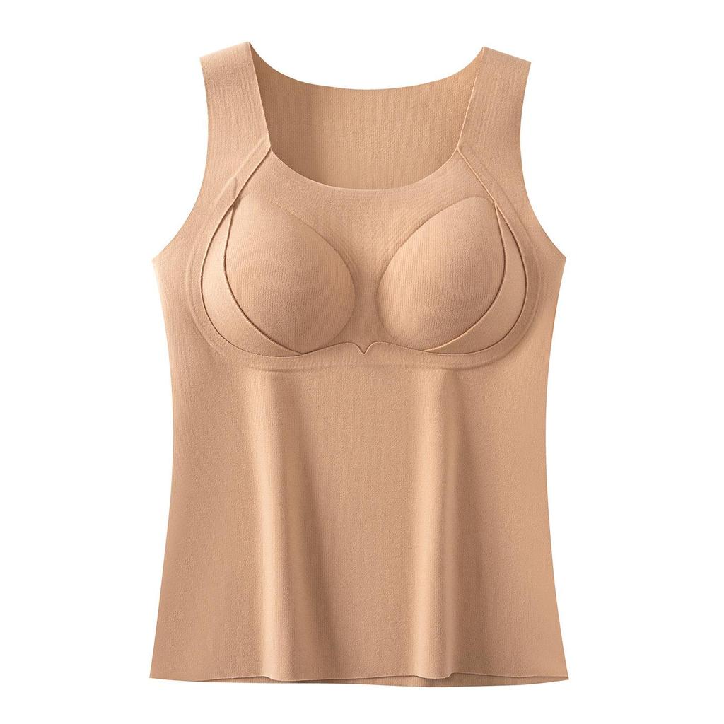 Carsonlan Damen Doppelseitige Samt Antibakterielle Fleeceweste: Dicke nahtlose Basisschicht für Winter & Herbst