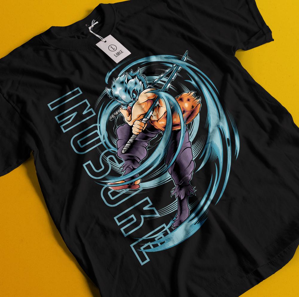 

Рубашка Истребитель демонов Иноске Футболка Зеницу Футболка Мудзан Дома Футболка Танджиро Незуко 4XL