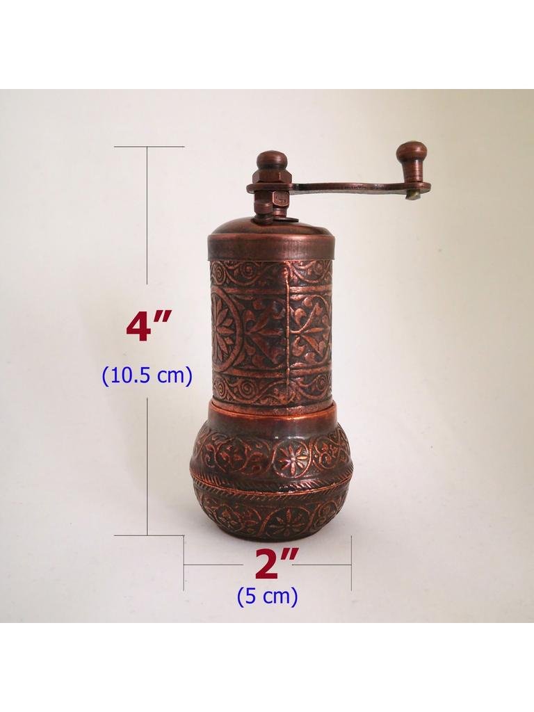 Moara de cafea, Moara de cafea de cupru, Moara de cafea de cupru in stil traditional, experienta autentica a cafelei