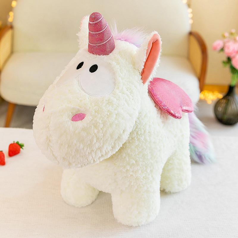 Unicorn Plush Toy Large Size With Pp Cotton Filling For Kids Bedroom Decor