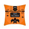 Halloween Throw Pillow Cover Linen Print Halloween Home Decor Cushion Cover Sofa Cushion Back Cushion