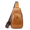 Férfi egyvállas kontyfelső réteg marhabőr crossbody táska férfi bőr férfi ingázó mellkastáska