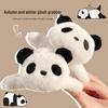 Cute Large Plush Panda Hair Clip for Women - Claw Clip Style for Autumn & Winter