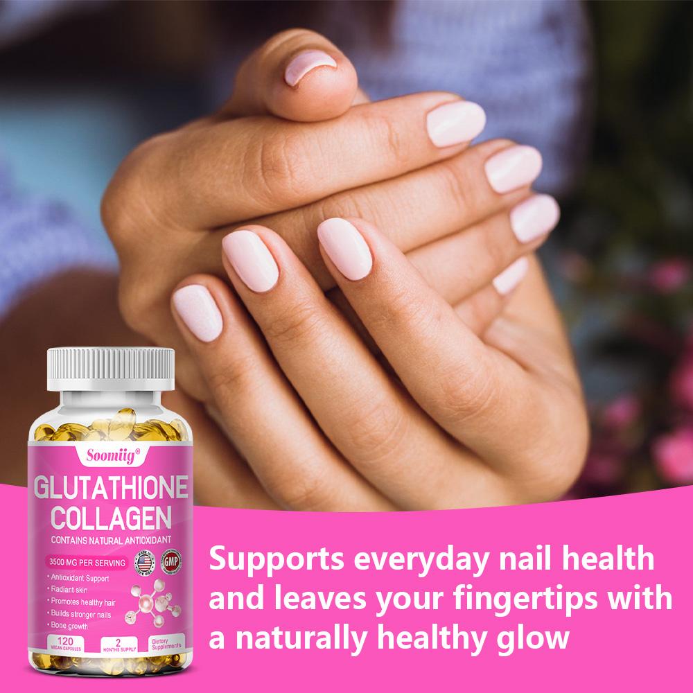 Glutathione Collagen Antioxidant Anti-Aging Whitening 120 Capsules