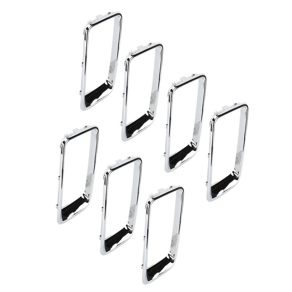7PCS Set Front Grille Trim Ring Chrome Plated Modification Replacement for Grand Cherokee 2014‑2016