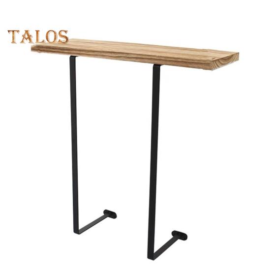 

Настенный держатель для полотенец с деревянной полкой, прочный, несущий, простой в установке, многофункциональный держатель для хранения полотенец в ванной комнате цвет старого дерева