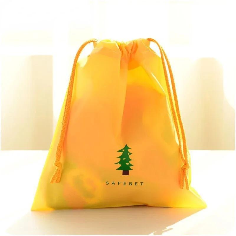 Cartoon Printed Storage Bag Nylon Waterproof Drawstring Pouch Multi-functional Portable Durable Shoes Underwear Travel Sport Bag