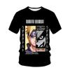 Japan Anime Men's T-shirt Kakashi Boys Girls T-shirt 3D Print Akatsuki Short Sleeve Oversized Men's T-shirt Naruto Mens Clothing