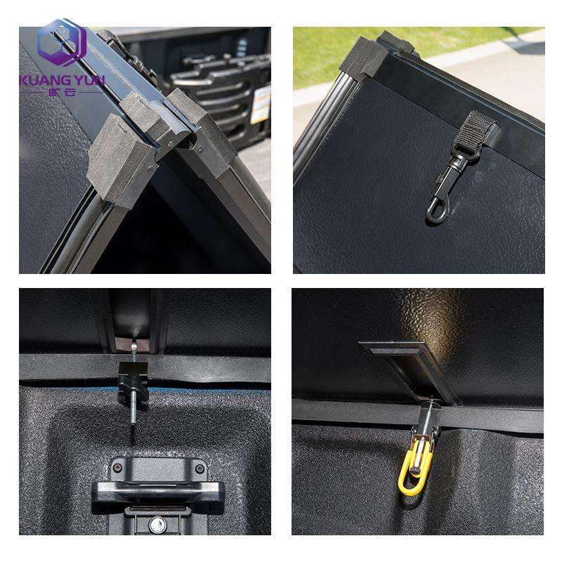 Hard Tri-Fold Rear Tonneau Cover for Navara and Mitsubishi L200 Trunk Accessories
