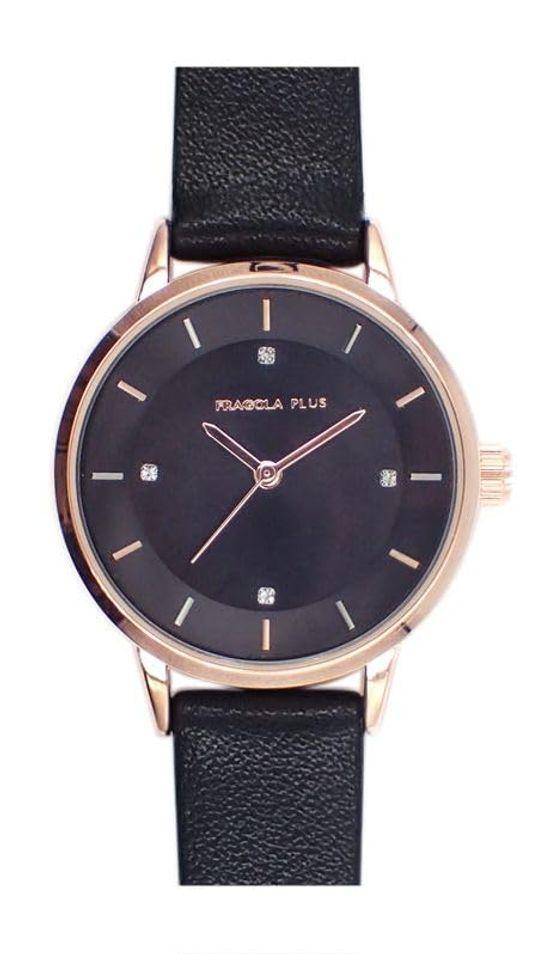 

[Follow] Watch Fragola Plus Inner Ring Watch N04120A-1 BK Women s Black