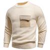 Herren Pullover mit Rundhalsausschnitt, Strick, Winter 2025 - Jugendmode, Lässig, Basisschicht