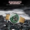 BINBOND Top Brand Man Quartz Watch Waterproof Luminous Date Chronograph Leather Wristwatch Military Sports Luxury Men's Watches