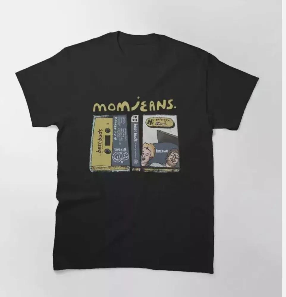 Unisex Short Sleeve Crew Neck Cotton T Shirt Mom Jeans L
