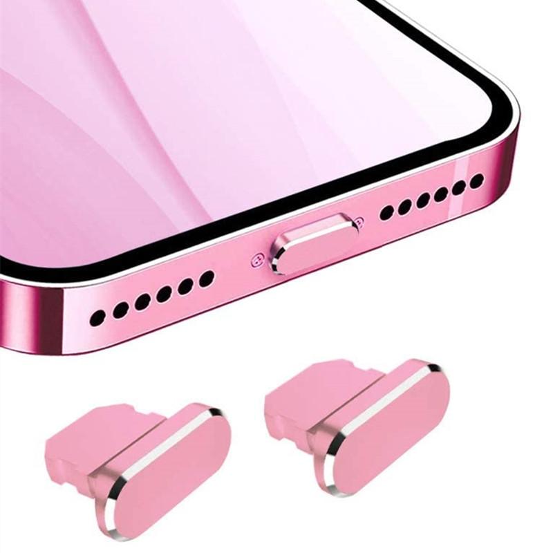 Metal Dust Plug Charging Port Dust Plug for iPhone 13 12 11 Pro MAX XS XR XSMA X 8 7 6 Plus SE 2020 12 Mini 5s Phone Accessories