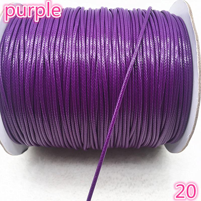 10 Meters 1mm 1.5mm Waxed Cotton Cord Waxed Thread Cord String Strap Necklace Rope Bead for Jewelry Making DIY Bracelet Necklace