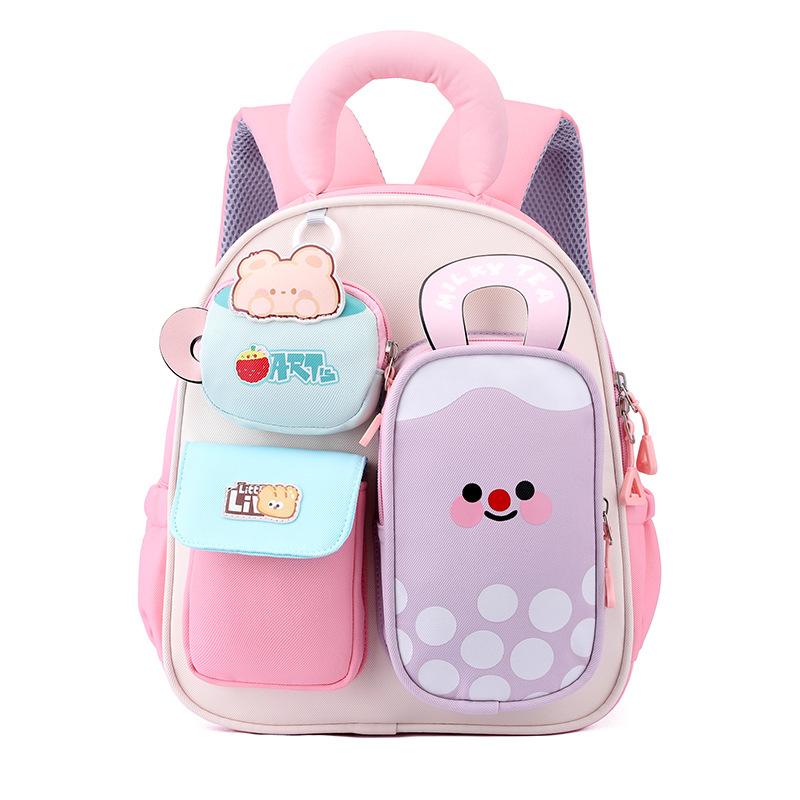 Schoolbag kindergarten school bag children's backpack cartoon animation cute princess style personality cool high value casual backpack