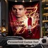 TapestryCristiano Ronaldo Custom Name Text Personalized Wall Hanging Tapestry Home Wall Decor