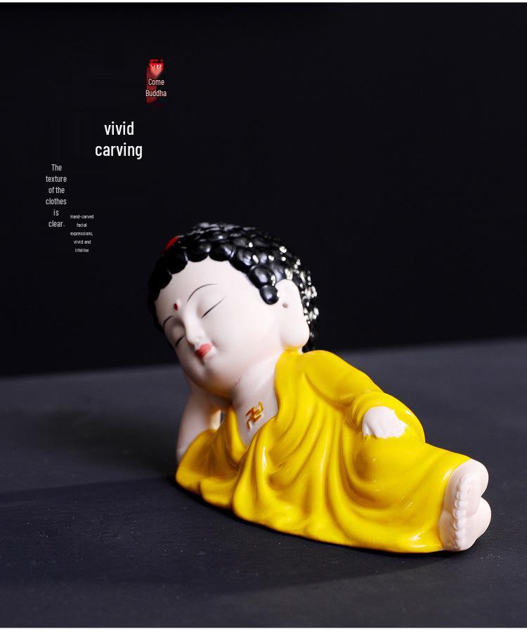 Maitreya Buddha Car Ornament: Creative Center Console Decoration for Safety and Style.