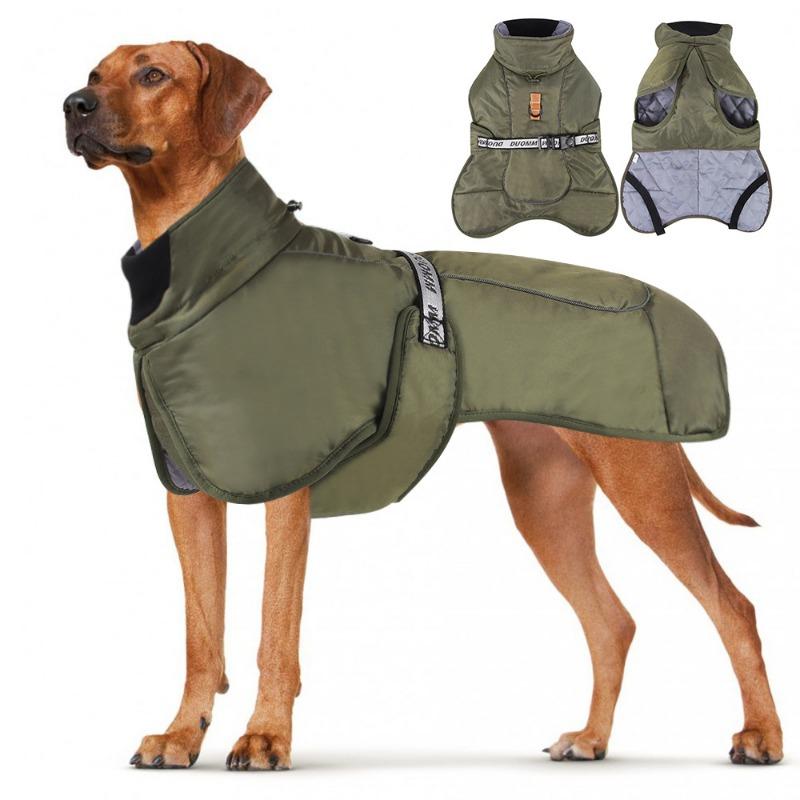New Autumn and Winter Dog Clothes Thickened and Warm Large Dog Jackets Reflective Large Dog Cotton Clothes Pet Cotton Clothes