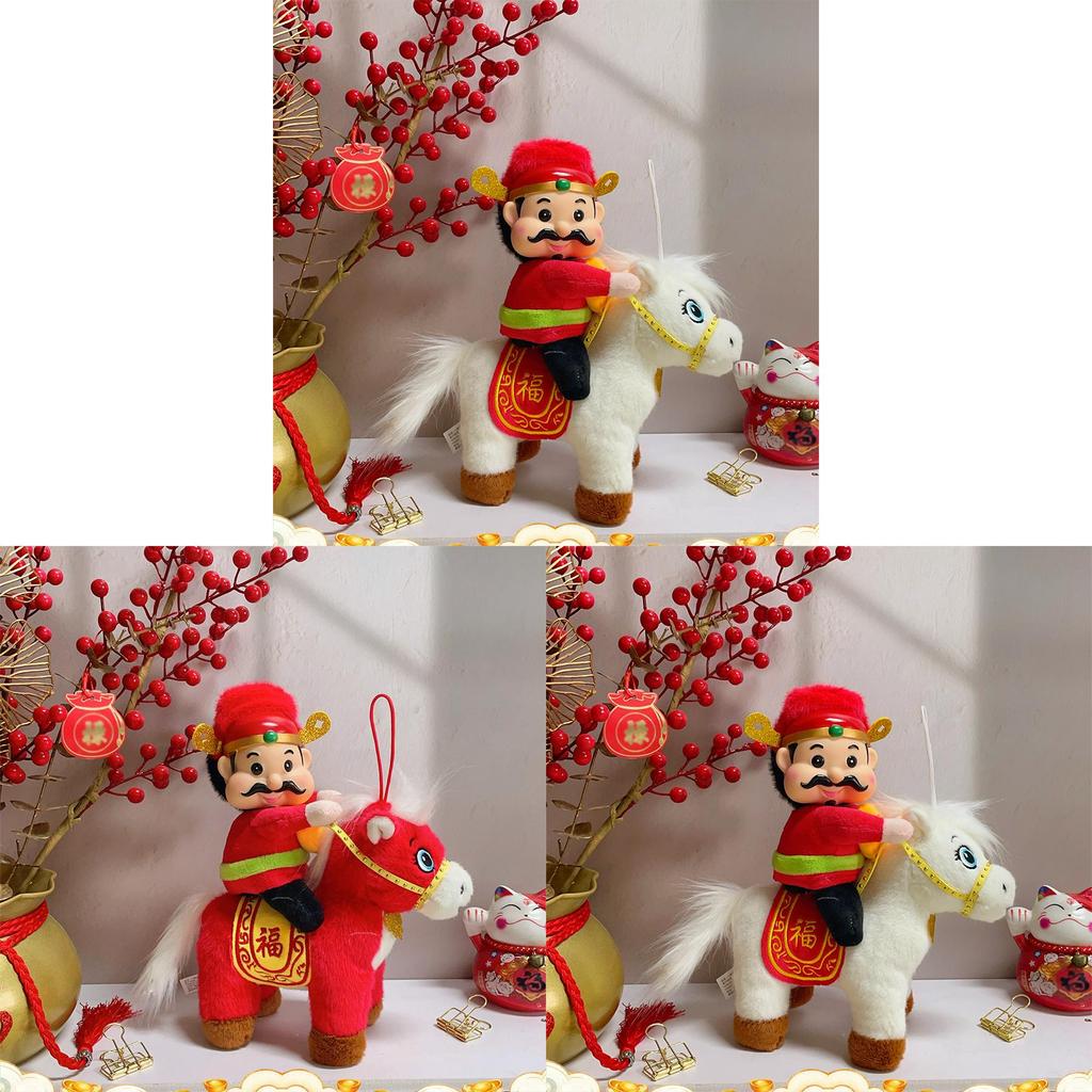 Chinese New Year Gift Feng Shui Fortune God Plush Toy For Office Decor
