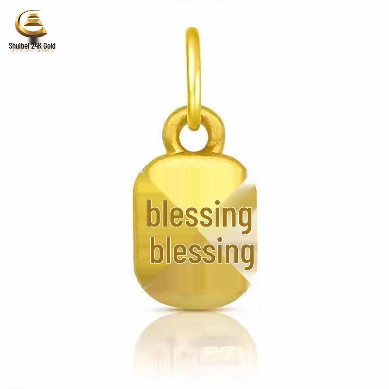 Pure Gold Slim Waist Abacus Pendant Necklace - Promotional Gift Style
