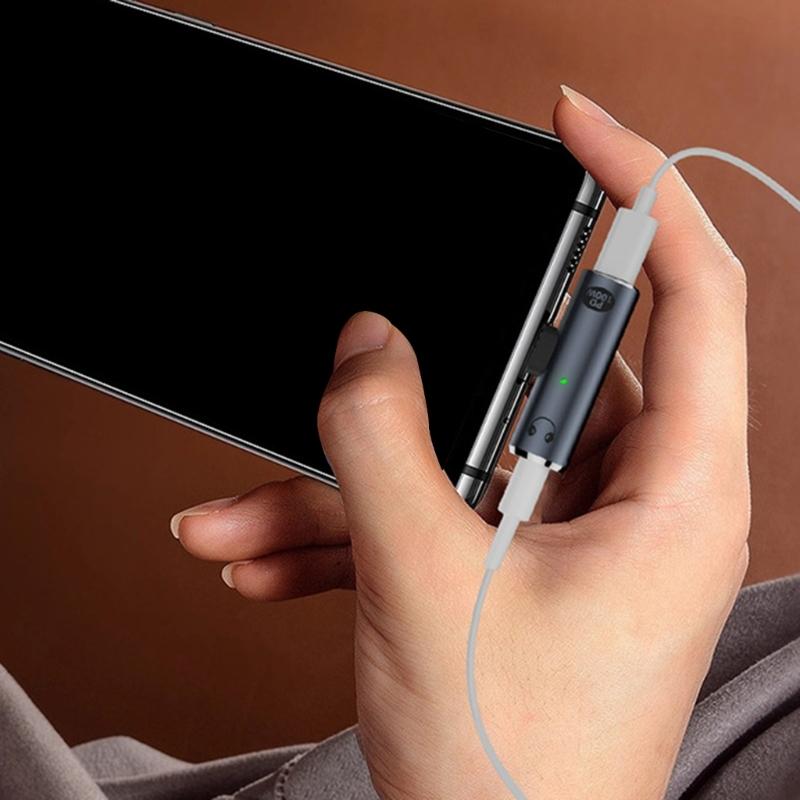 Easy Carry & Use Low Latency USB Type C To 3.5mm Radio Adapter, Portable Auxiliary Connector For Smartphones And Tablets