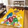 M&M's Custom Name Carpet Rug for Living Room Bedroom Home Sofa Decoration,Kids play Non-slip Floor Mat