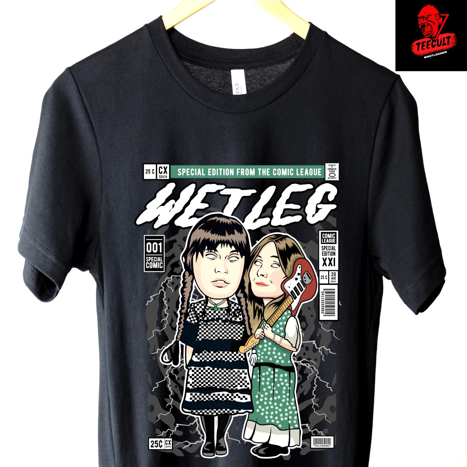 Men s and Women s T-shirts Wet Leg British Indie Rock Band Tee Unisex Heavy Cotton M