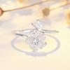 Luxury   Copper Classic Ring For Women Jewelry Simple Diamond Ring Imitation Diamond Women'S Ring R019