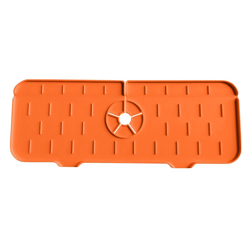 Silicone Faucet  Pad Faucet Anti-splash Pad Kitchen Sink Drying Pad Water-retaining Pad