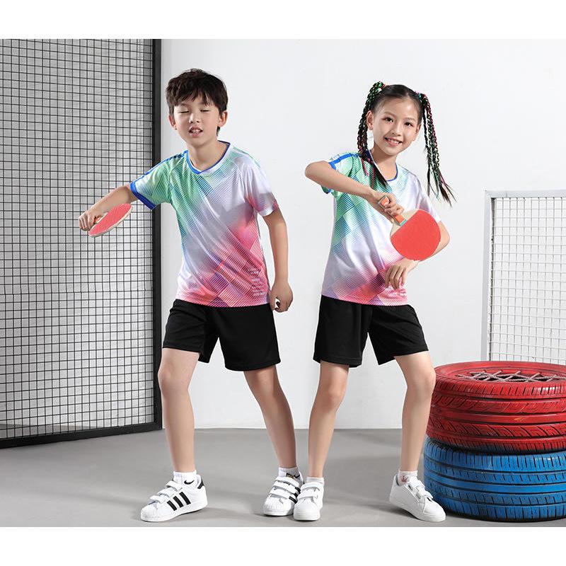 Kids' Quick-Dry Table Tennis and Badminton Sportswear Set