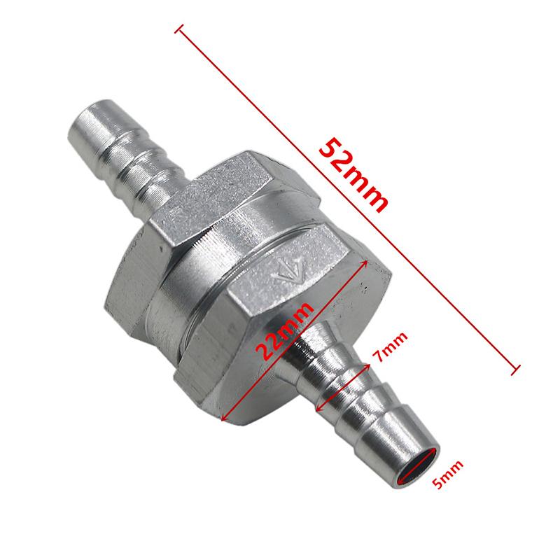 Aluminum Alloy Fuel One Way Check Valve Automotive One Way Valve High Temperature Resistant Gasoline Diesel Valve