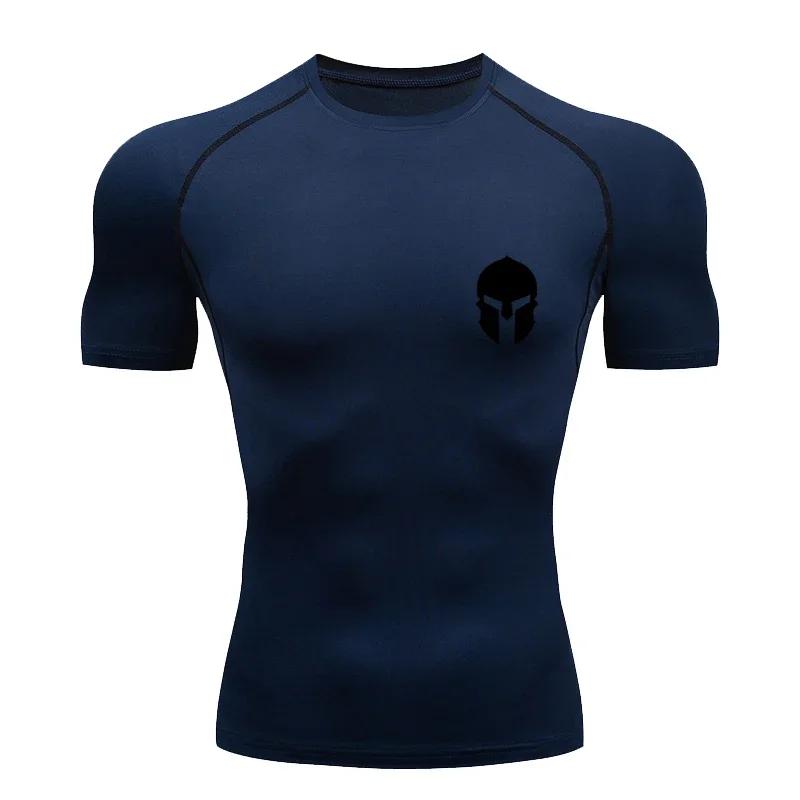 Summer Quick Dry Sport Compression Tee Shirt Men Gym Running Jogging T-Shirt Fitness Cycling Jersey Rashguard Jiu Jitsu Top Male