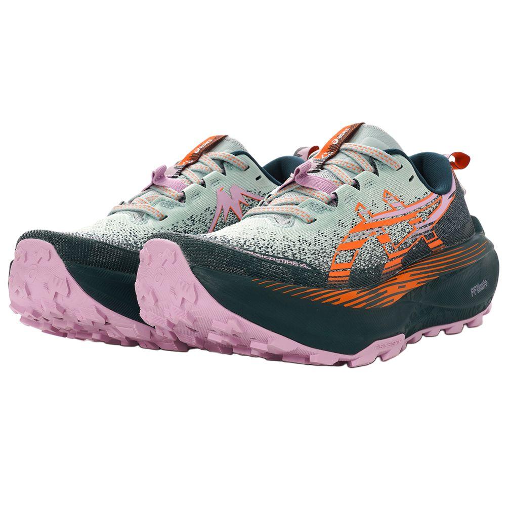 Asics Trabuco Max 4 Cold Moss Nova Orange Women Sneakers Green 1012B769-400