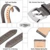 OTTOODY Watch Band, Elegant Genuine Leather Watch Band with Crocodile Pattern, 18mm, 20mm, 21mm, 22mm, Replacement Strap, Quick Release, No Tools Requ