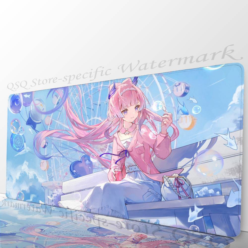 Sangonomiya Kokomi Genshin I-Impact Anime Mousepad Non-slip Suitable For Office Computers Laptops E-sports Game Desk Mats XXL K
