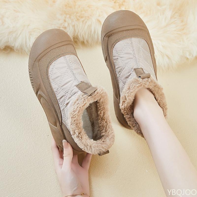 Autumn and Winter Fashion with Plush, Thick and Warm Women's Boots Thick Sole Height Increasing High Top Snow Boots for Women
