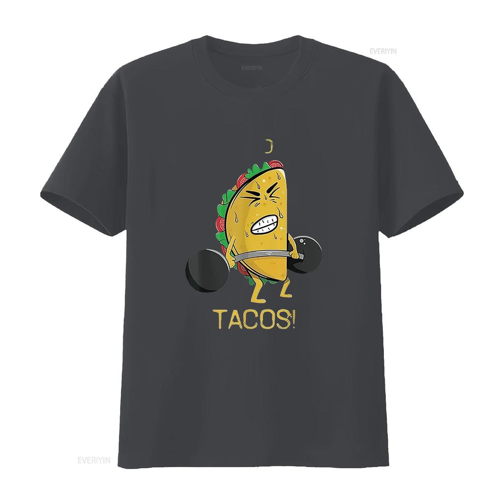 I Do It For The Tacos Weight Lifting Taco Cinco Unique Women S  T Shirt with Eye Catching  Vintage Washed Casual Soft Stylish