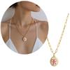 Adjustable Flower Pendant Necklace For Everyday Wear Dainty Handmade Clavicle Chain Fashion Jewelry Gift For Her