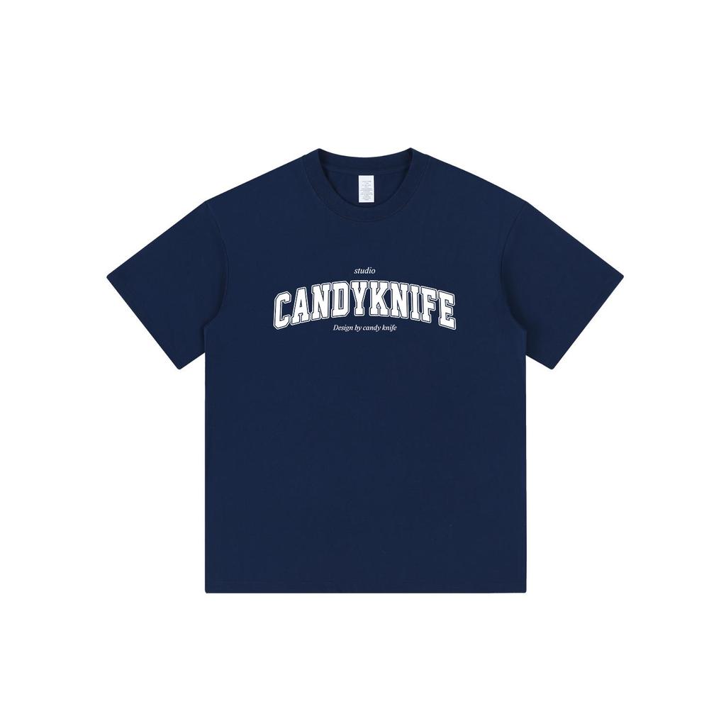 Niche Minimalist Retro Men's Cotton Letter Print T-Shirt - Summer Trendy Loose Fit