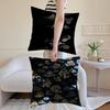 Chinese Cloud Pattern Cushion Cover Anti-dustmite Pillowcase Invisible Zipper Silky Short Plush Sofa Cushion Cover