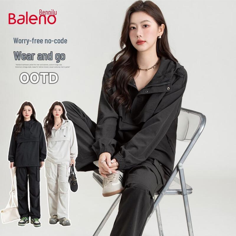 Baleno Women s Workwear Style Half-Zip Two-Piece Set M