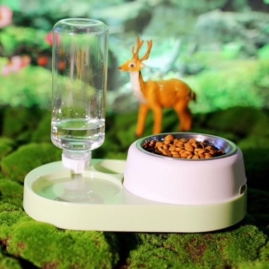 Stainless Steel Pet Food Bowl Large Capacity Easy To Clean Multi-Functional Feeding Drinking Cats Dogs Pet Feeding Station