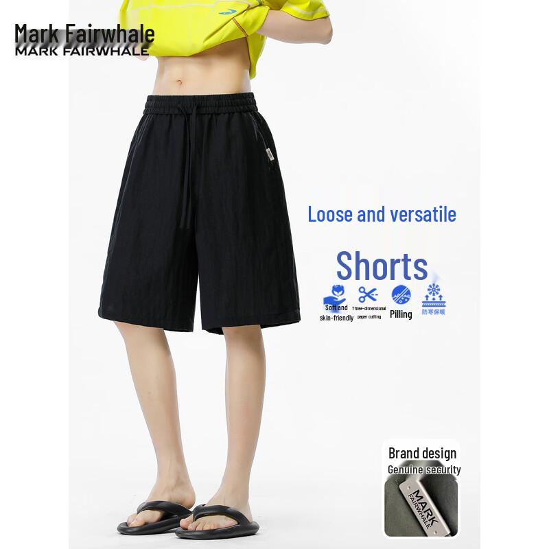 MARK FAIRWHALE Men s Lyocell Blend Summer Shorts M чёрный