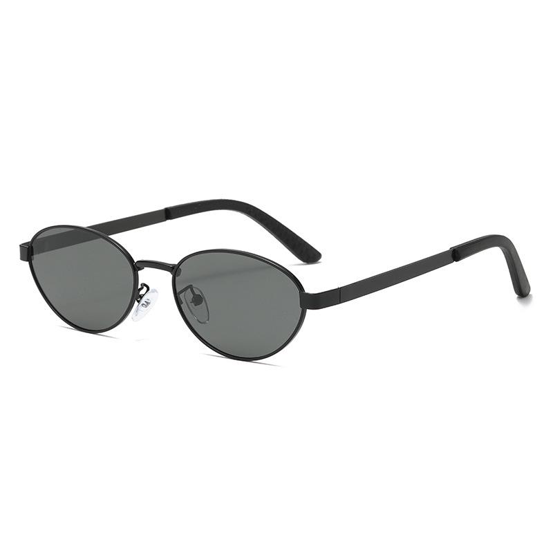 2026 Women s Polarized Oval Metal Sunglasses - Stylish, Versatile High-End Gold Frame with Brown Lenses