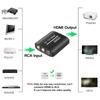1080P HD AV RCA To HDMI-Compatible Composite Adapter Audio Video Converter With USB Cable CVBS For N64 Wii PS1/2/3 Xbox One SNES